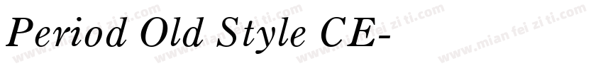 Period Old Style CE字体转换